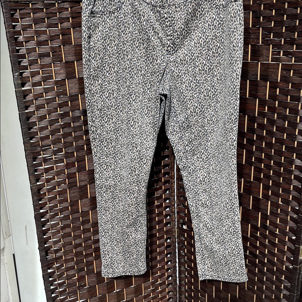 Chico's Black and White Leopard Print Pants